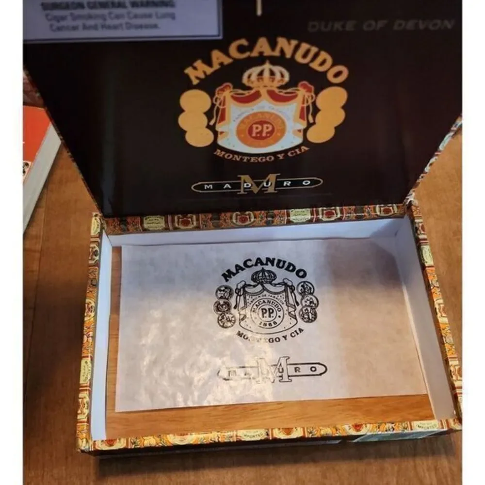 Macanudo Maduro Cigar Box |‎ Arts & Craft / Collectible Wood • VGUC‼